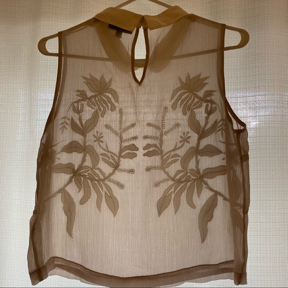 TOPSHOP sleeveless collard blouse - Picture 3 of 4